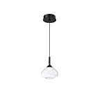 Kendal Lighting PF280-1LPE-BLK Luce 5.5W Noir Suspendu CCT Sélectionnable