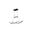 Suspendu LED cristal Kendal Lighting TWIST PF308-BLK 45W noir