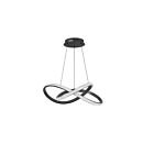 Suspendu LED cristal Kendal Lighting PRADO PF309-BLK 60W noir