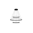 Suspendu 3-Tier Kendal Lighting Prado PF312-BLK 140W Noir