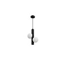 Suspendu Kendal Lighting ORBITRON PF320-2LPE-BLK 40W 2 Lumières noir