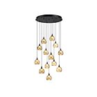 Kendal Lighting PF330-13L-A-BRZ Oriana 52W Noir Suspendu CCT Sélectionnable