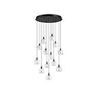 Kendal Lighting PF330-13L-A-CLR Oriana 52W Noir Suspendu CCT Sélectionnable