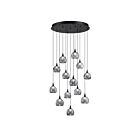 Kendal Lighting PF330-13L-A-SMK Oriana 52W Noir Suspendu CCT Sélectionnable