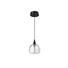 Kendal Lighting PF330-1L-A-CLR Oriana 5W Noir Suspendu CCT Sélectionnable