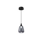 Kendal Lighting PF330-1L-C-SMK Oriana 5W Noir Suspendu CCT Sélectionnable