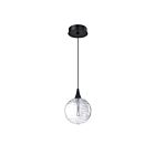 Kendal Lighting PF330-1L-D-CLR Oriana 5W Noir Suspendu CCT Sélectionnable