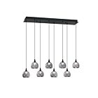 Kendal Lighting PF330-8L-A-SMK Oriana 30W Noir Suspendu CCT Sélectionnable