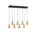 Kendal Lighting PF330-8L-C-BRZ Oriana 30W Noir Suspendu CCT Sélectionnable