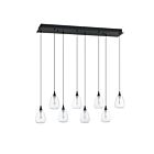 Kendal Lighting PF330-8L-C-CLR Oriana 30W Noir Suspendu CCT Sélectionnable