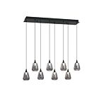 Kendal Lighting PF330-8L-C-SMK Oriana 30W Noir Suspendu CCT Sélectionnable