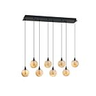 Kendal Lighting PF330-8L-D-BRZ Oriana 30W Noir Suspendu CCT Sélectionnable