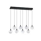 Kendal Lighting PF330-8L-D-CLR Oriana 30W Noir Suspendu CCT Sélectionnable