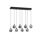 Kendal Lighting PF330-8L-D-SMK Oriana 30W Noir Suspendu CCT Sélectionnable