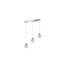 Barre suspendue Kendal Lighting Solaro PF40-3LBR-CH 150W 3-lumières chrome