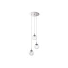 Plafonnier suspendu Kendal Lighting Fybra PF41-3LPA-CH 150W 3-lumières chrome