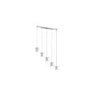 Barre suspendue Kendal Lighting Metro PF44-5LBR-CH 250W 5-lumières chrome
