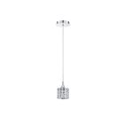 Suspendu Kendal Lighting Lustra PF61-1LPE-CH 50W 1-lumière chrome