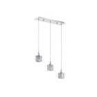 Barre suspendue Kendal Lighting Lustra PF61-3LBR-CH 150W 3-lumières chrome