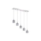 Barre suspendue Kendal Lighting Lustra PF61-5LBR-CH 250W 5-lumières chrome