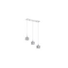 Barre suspendue Kendal Lighting Shimera PF62-3LBR-CH 150W 3-lumières chrome