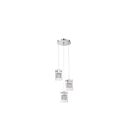 Plafonnier suspendu Kendal Lighting Politan PF63-3LPA-CH 150W 3-lumières chrome