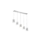 Barre suspendue Kendal Lighting Politan PF63-5LBR-CH 250W 5-lumières chrome