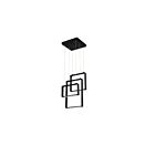Plafonnier suspendu LED Kendal Lighting Quadron PF93-3LPA-BLK 27W 3-lumières noir