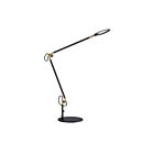 Kendal Lighting PTL8701-BLK-BRS Dovu 8W Noir et laiton Lampe sur pied