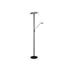Kendal Lighting TC5024-BLK-SN Noir et nickel satiné 30W Lampe sur pied