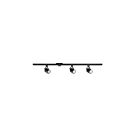 Ensemble éclairage sur rail LED Kendal Lighting TKLED-45-BLK 30W noir 3-têtes