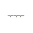 Ensemble éclairage sur rail LED Kendal Lighting TKLED-45-SN 30W nickel satiné 3-têtes