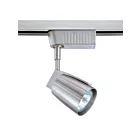 Tête d'éclairage sur rail basse tension Kendal Lighting TL7001-SN 50W nickel satiné 1-tête