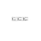 Luminaire de vanité Kendal Lighting Cubix VF1100-3L-CH 120W 3-lumières chrome