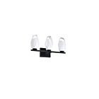 Kendal Lighting VF2710-3L-BLK Soren 50W Noir LED Lumière Vanité