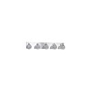Luminaire de vanité Kendal Lighting Solaro VF4000-5L-CH 250W 5-lumières chrome