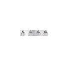 Luminaire de vanité Kendal Lighting Fybra VF4100-4L-CH 200W 4-lumières chrome
