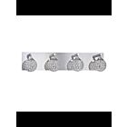 Luminaire de vanité Kendal Lighting Crys VF4200-4L-CH 200W 4-lumières chrome