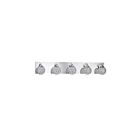 Luminaire de vanité Kendal Lighting Crys VF4200-5L-CH 250W 5-lumières chrome