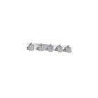 Luminaire de vanité Kendal Lighting Shimera VF7200-5L-CH 250W 5-lumières chrome