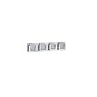 Luminaire de vanité Kendal Lighting Ice-Lava VF9200-4L-CH 132W 4-lumières chrome