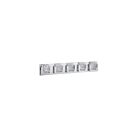 Luminaire de vanité Kendal Lighting Ice-Lava VF9200-5L-CH 195W 5-lumières chrome
