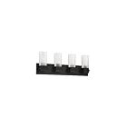 Luminaire de vanité Kendal Lighting Ice VF9600-4L-BLK 20W noir