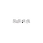 Luminaire de vanité LED Kendal Lighting Astron VF9804-6CH 30W chrome