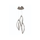 Suspendu à LED Kichler Meridian 83393 3-lumières nickel brossé