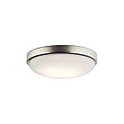Plafonnier à LED Kichler 10763NILED 1-lumière 15W nickel brossé