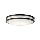 Plafonnier à LED Kichler 10786OZLED 1-lumière 34W vieux bronze