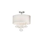 Plafonnier semi-encastré Kichler Piatt 83239 3-lumières 40W chrome