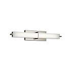 Luminaire de vanité linéaire à LED Kichler 11146NILED 1-lumière 19W nickel brossé