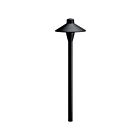 Kichler 15478BKB 1-Lumière 20W Laiton noir Éclairage de sentier